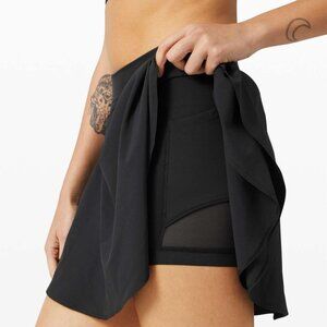 Lululemon Court Rival High Rise Skirt *Tall Black Size 4